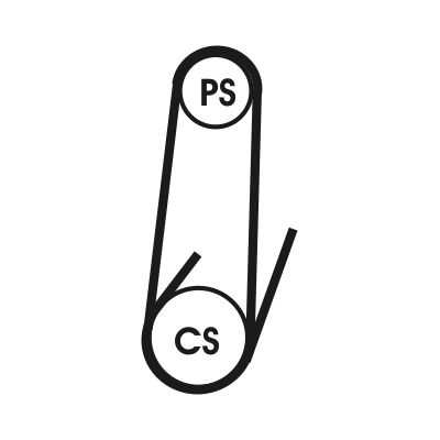 CONTINENTAL CTAM 4PK1102 ELAST V-Ribbed Belt