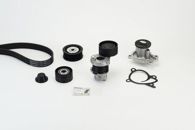 Water Pump + V-Ribbed Belt Kit CONTINENTAL CTAM 7PK1605WP1