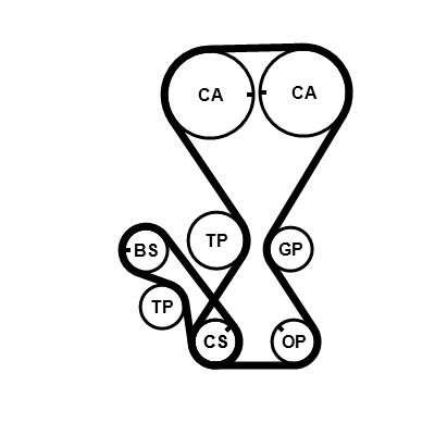 Timing Belt Kit CONTINENTAL CTAM CT1000K2PRO