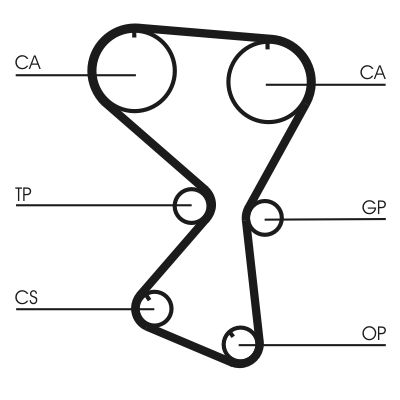 Timing Belt Kit CONTINENTAL CTAM CT1071K1