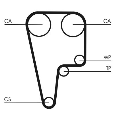 Timing Belt CONTINENTAL CTAM CT1125