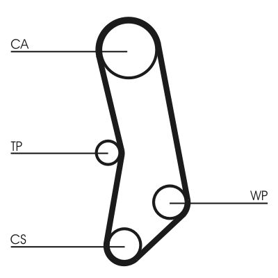 Water Pump & Timing Belt Kit CONTINENTAL CTAM CT503WP1