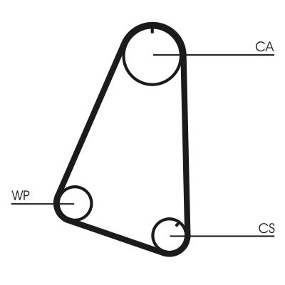 Water Pump & Timing Belt Kit CONTINENTAL CTAM CT504WP1