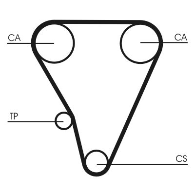 CONTINENTAL CTAM CT555 Timing Belt