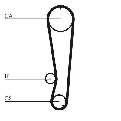 CONTINENTAL CTAM CT569 Timing Belt