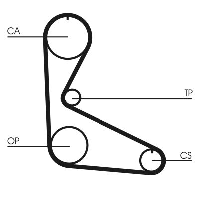 CONTINENTAL CTAM CT626 Timing Belt