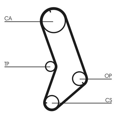 Timing Belt CONTINENTAL CTAM CT647