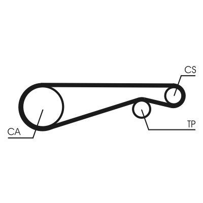 CONTINENTAL CTAM CT653 Timing Belt