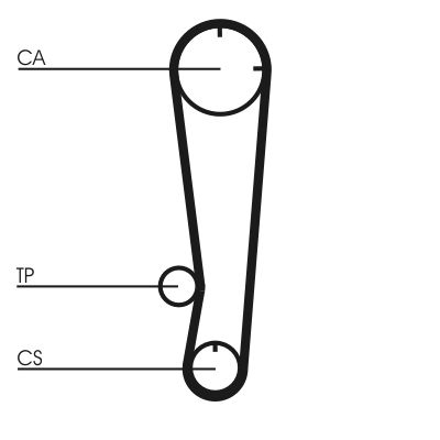 Timing Belt Kit CONTINENTAL CTAM CT738K1