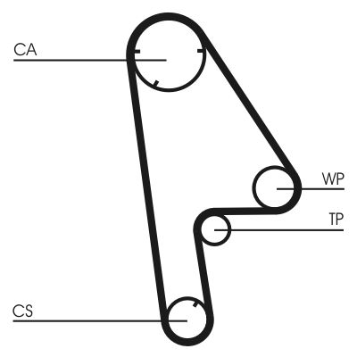 CONTINENTAL CTAM CT763 Timing Belt