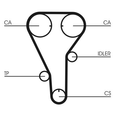 CONTINENTAL CTAM CT787 Timing Belt