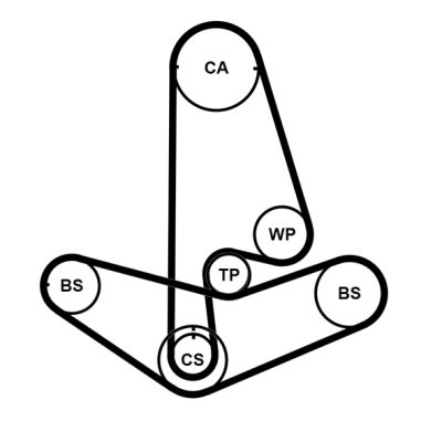Timing Belt Kit CONTINENTAL CTAM CT799K2PRO