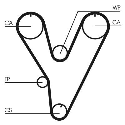 Timing Belt Kit CONTINENTAL CTAM CT805K1