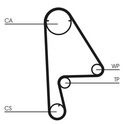 Water Pump & Timing Belt Kit CONTINENTAL CTAM CT862WP1