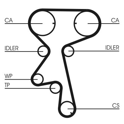 Water Pump & Timing Belt Kit CONTINENTAL CTAM CT873WP1