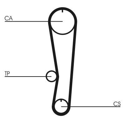 CONTINENTAL CTAM CT895 Timing Belt