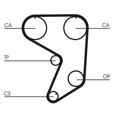 CONTINENTAL CTAM CT900 Timing Belt