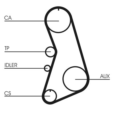 Timing Belt Kit CONTINENTAL CTAM CT919K1