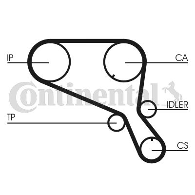 Timing Belt CONTINENTAL CTAM CT953