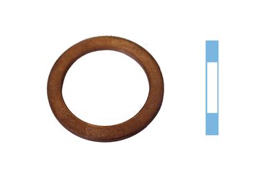 Seal Ring, oil drain plug CORTECO 005666S