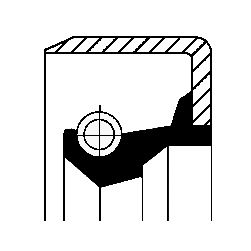 Shaft Seal, manual transmission CORTECO 01002552B