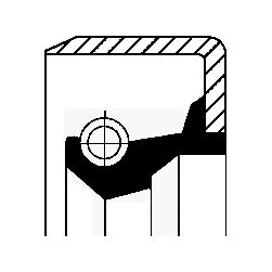 Seal Ring, brake shoe CORTECO 01017009B