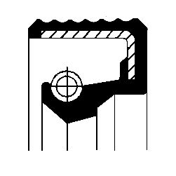 Shaft Seal, manual transmission CORTECO 01026502B