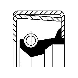 Shaft Seal, differential CORTECO 01032338B