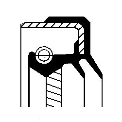 Shaft Seal, transfer case CORTECO 01034860B