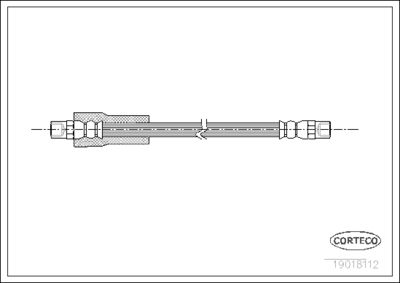 Brake Hose CORTECO 19018112