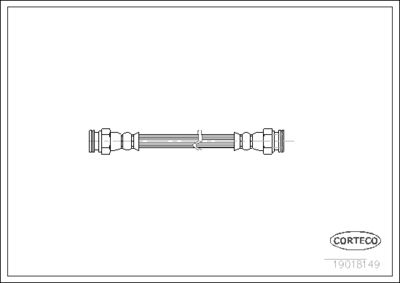 Brake Hose CORTECO 19018149