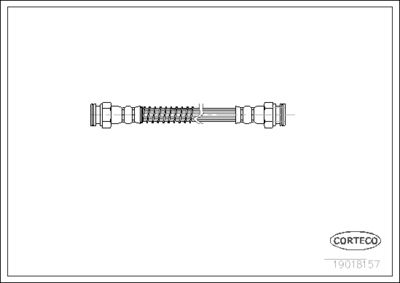 Brake Hose CORTECO 19018157