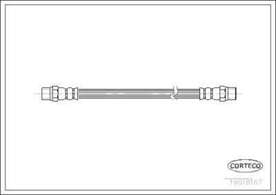 Brake Hose CORTECO 19018167