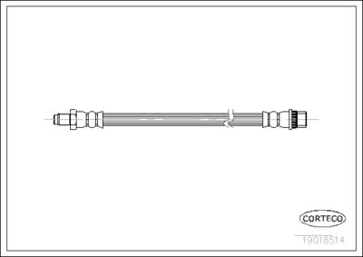 Brake Hose CORTECO 19018514