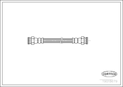 Brake Hose CORTECO 19018679