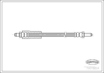 Brake Hose CORTECO 19018804