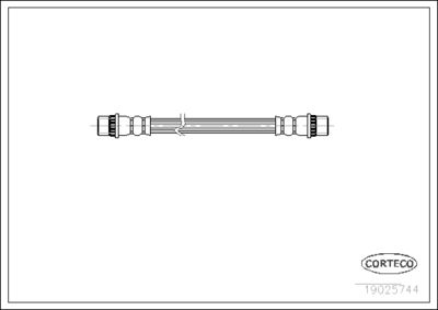 Brake Hose CORTECO 19025744