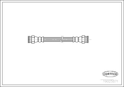 Brake Hose CORTECO 19025871