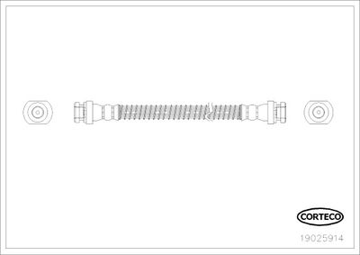 Brake Hose CORTECO 19025914