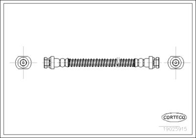 Brake Hose CORTECO 19025915