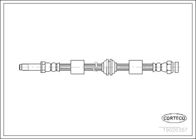 Brake Hose CORTECO 19026387