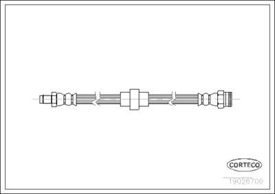 Brake Hose CORTECO 19026700