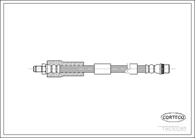 Brake Hose CORTECO 19030285