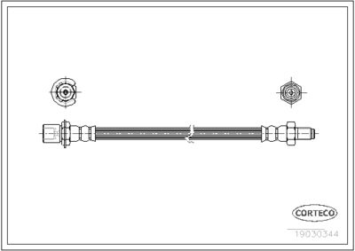 Brake Hose CORTECO 19030344