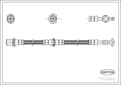 Brake Hose CORTECO 19030485