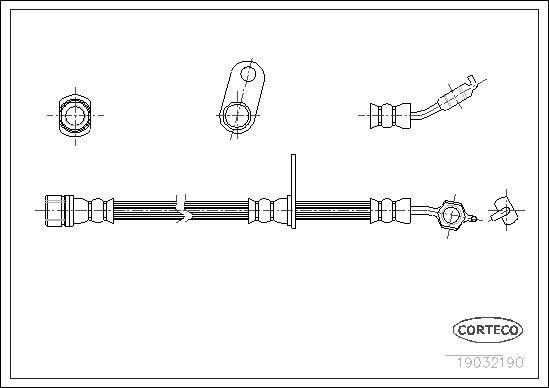 CORTECO 19032190 Brake Hose