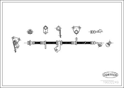 Brake Hose CORTECO 19032249