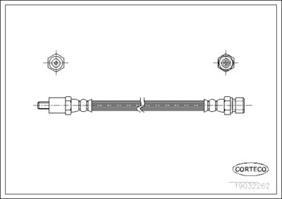 Brake Hose CORTECO 19032262