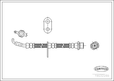 Brake Hose CORTECO 19032289