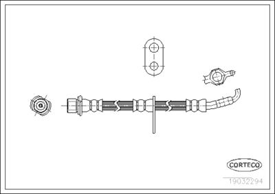 Brake Hose CORTECO 19032294